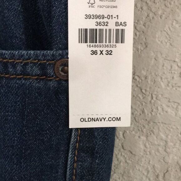 NEW Old Navy Mens Sz 36x32 Medium Wash Loose Fit Jeans 100% Cotton Relaxed - Picture 5 of 16